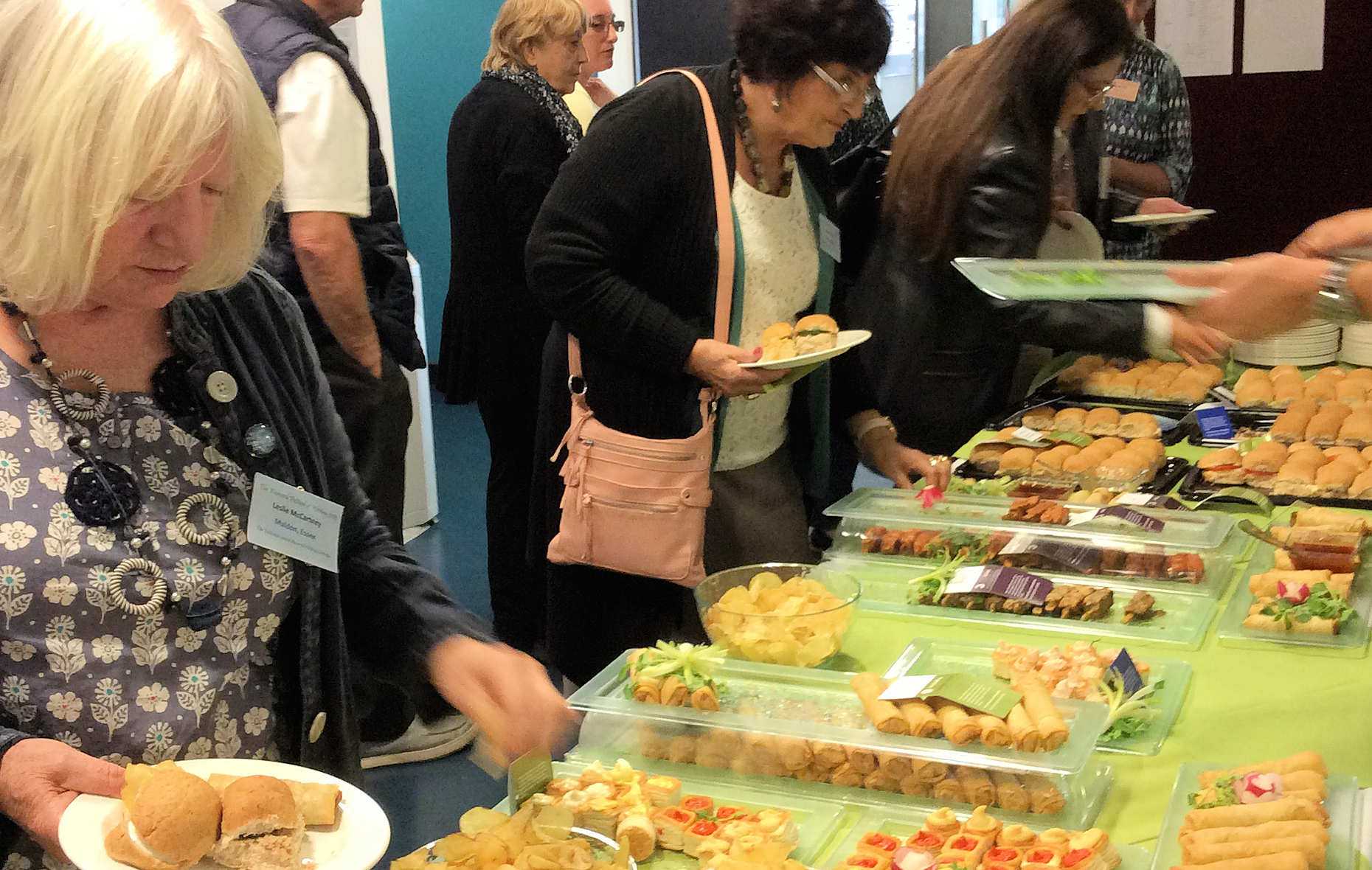 Image: Photograph of buffet lunch at NAWGFest 2015