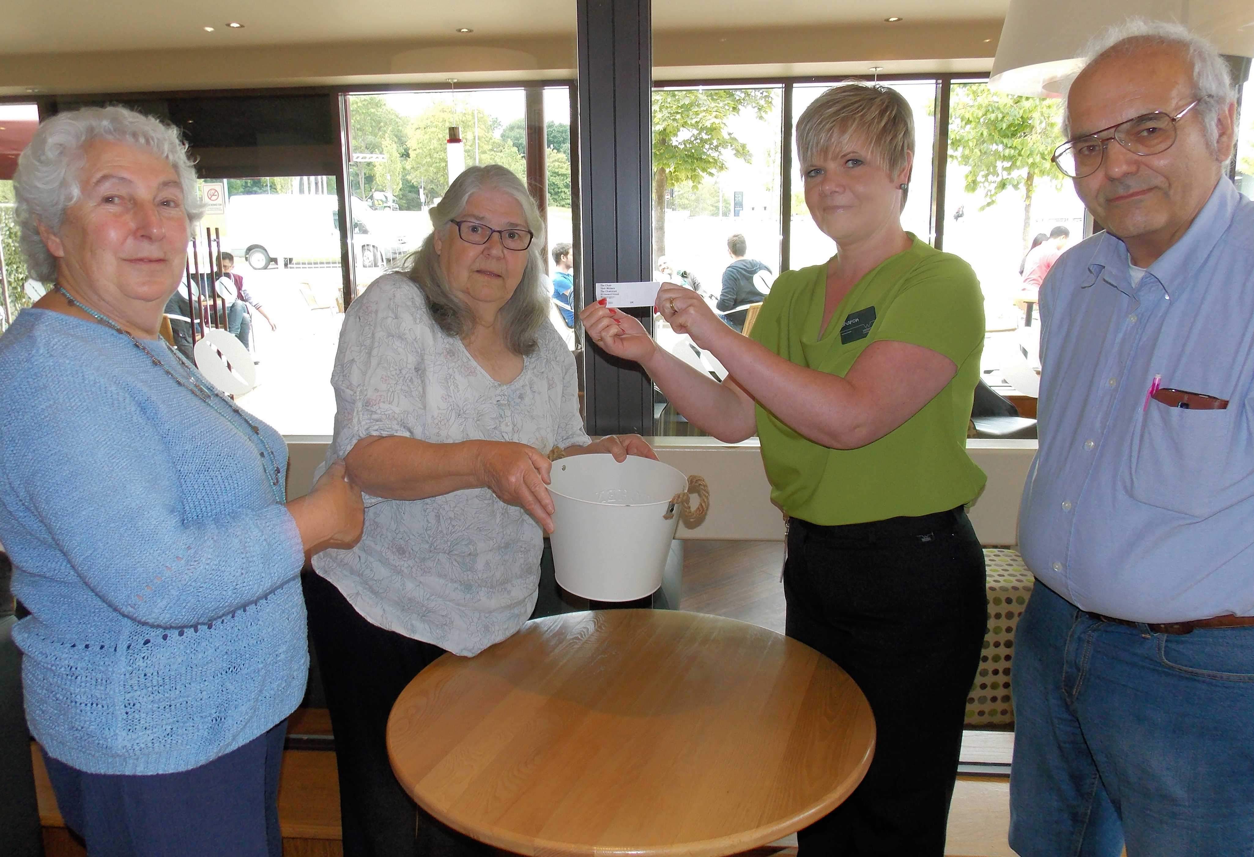 Image: Photograph of the draw for the winning ticket for a free place at NAWGFest 2016