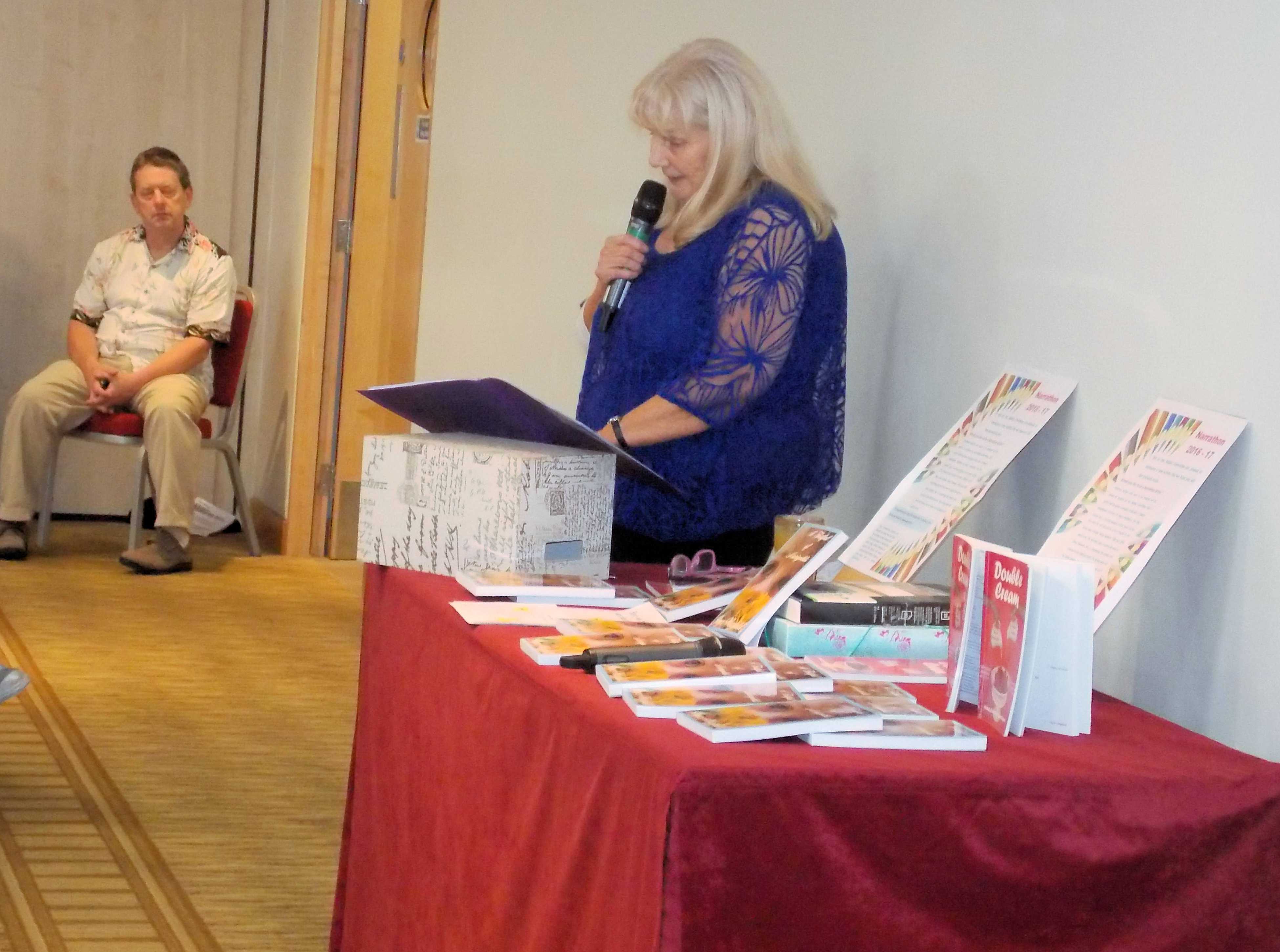 Image: Photograph of the talk by Joyce Worsfold