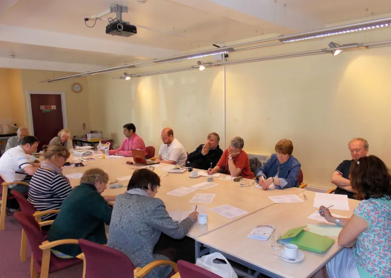 Image: Photograph of a workshop at Wentworth in May 2014