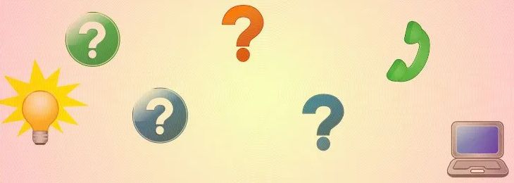 Image: Various symbols representing a quiz